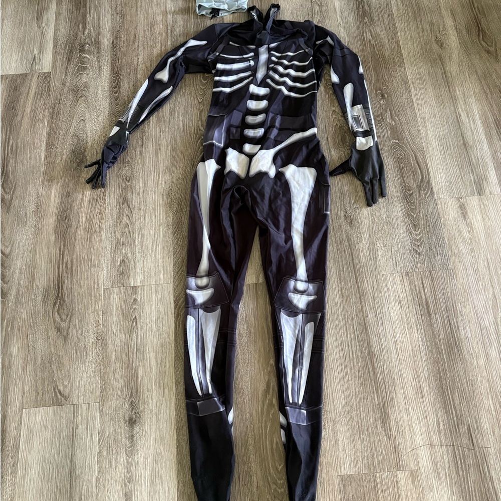 Kids Skeleton Costume - Black and White